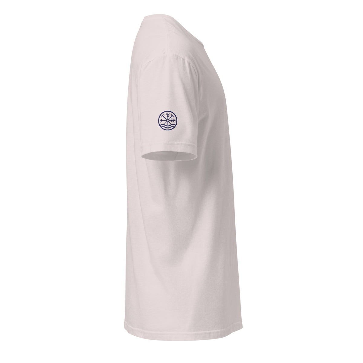 Nord Dokkalfar ice grey adventure T-shirt with embroidered logo – side view