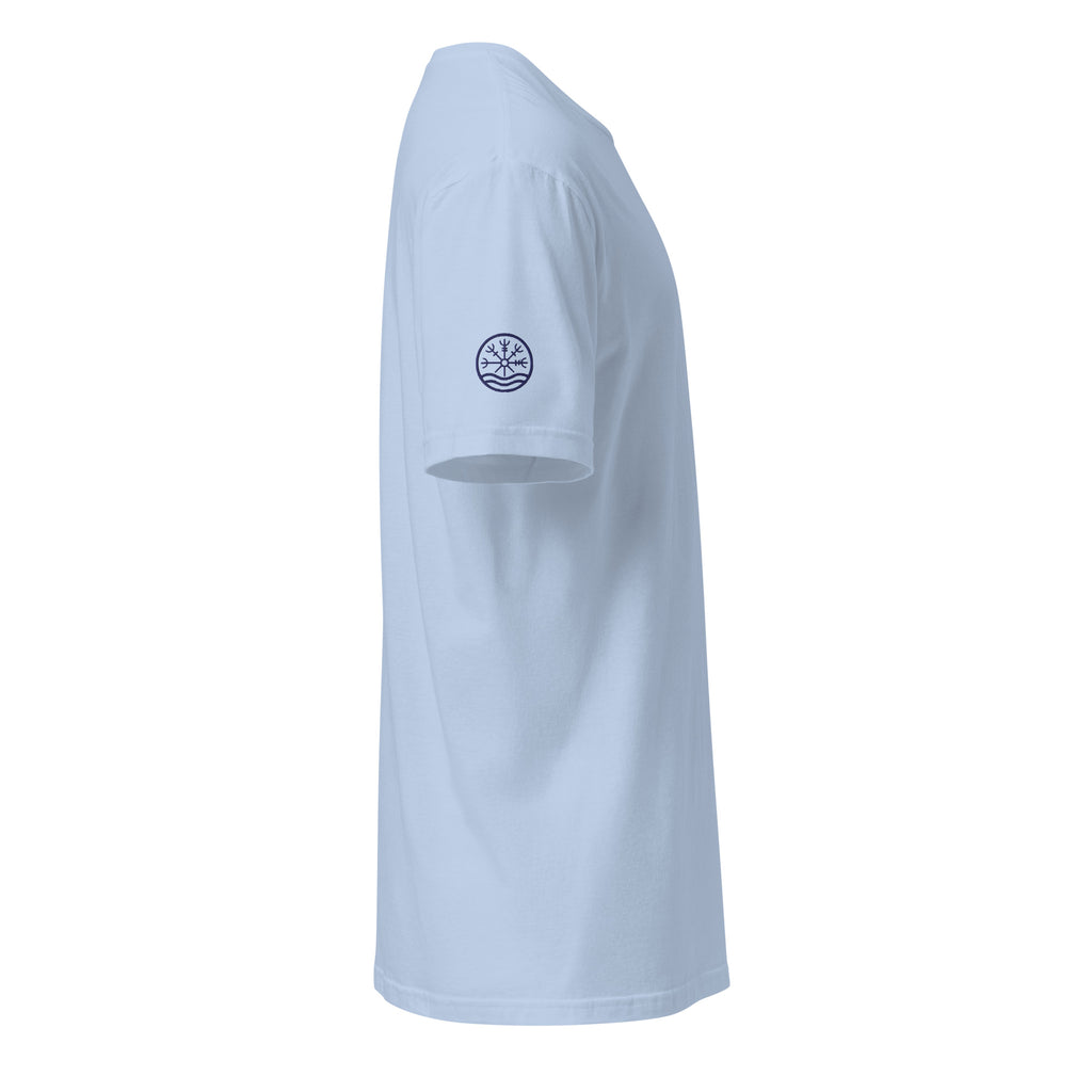 Nord Dokkalfar light blue adventure T-shirt with embroidered logo – side view