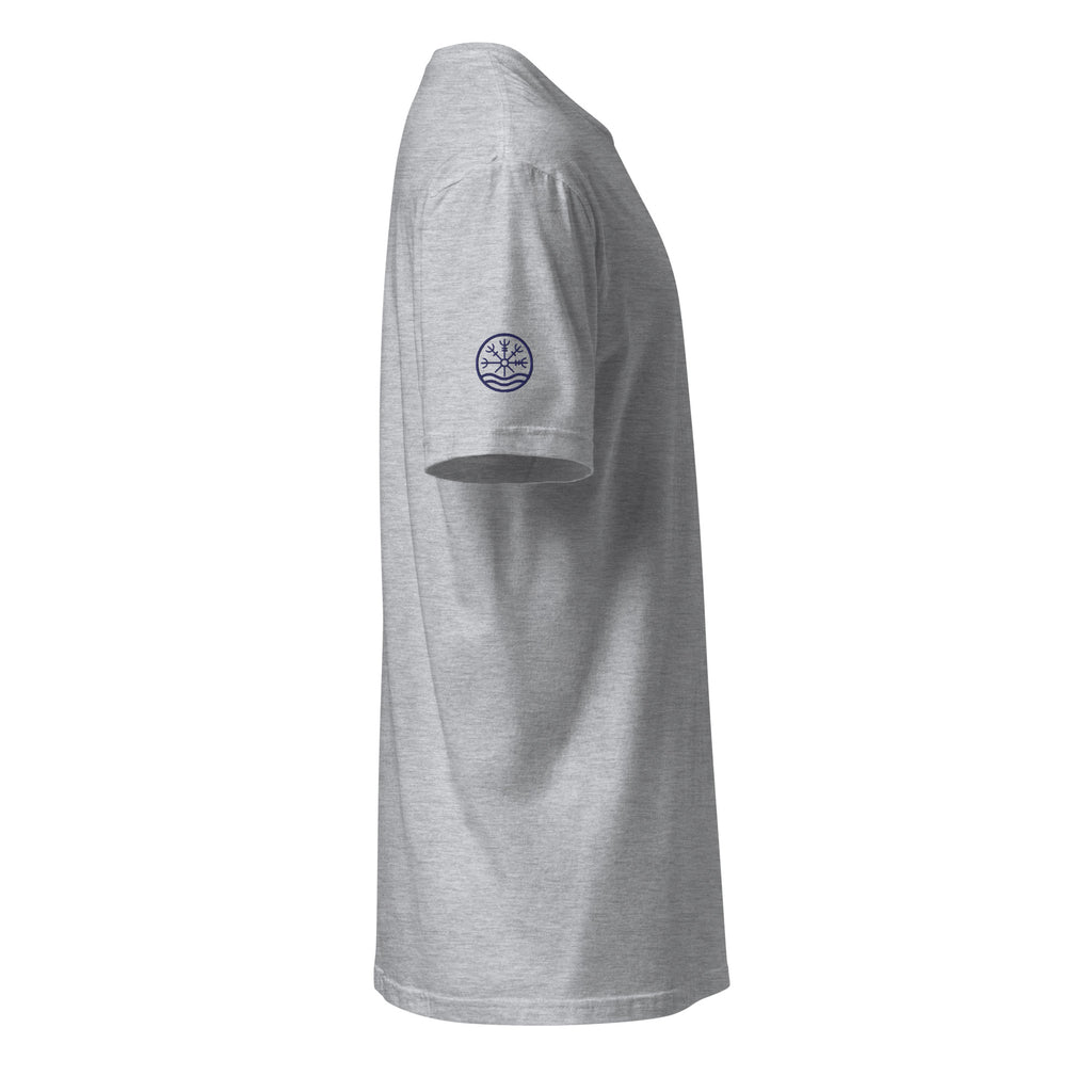 Nord Dokkalfar sport grey adventure T-shirt with embroidered logo – side view