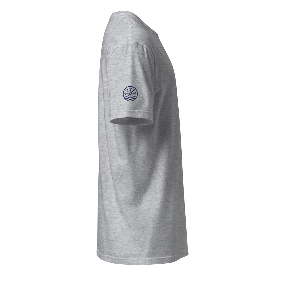 Nord Dokkalfar sport grey adventure T-shirt with embroidered logo – side view