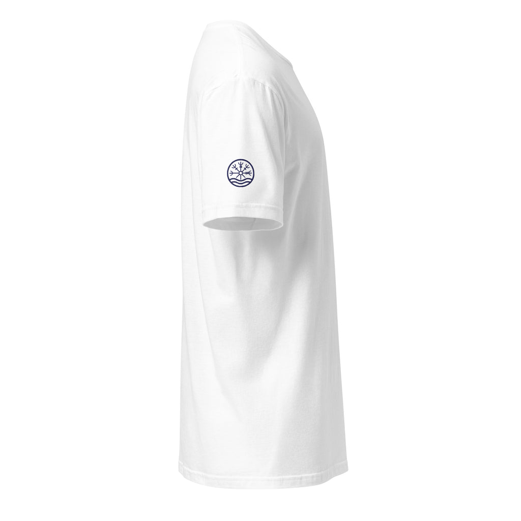 Nord Dokkalfar white adventure T-shirt with embroidered logo – side view
