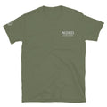 Nord Ljosalfar military green adventure T-shirt with embroidered logo – front view