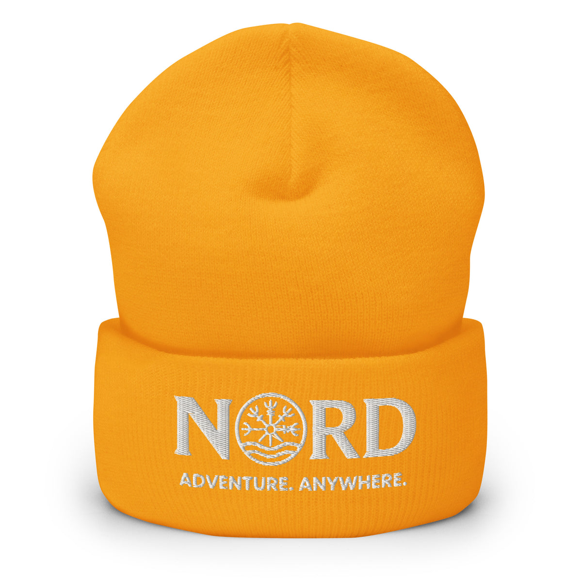 Nord Skadi beanie gold – outdoor adventure beanie with embroidered Nord branding