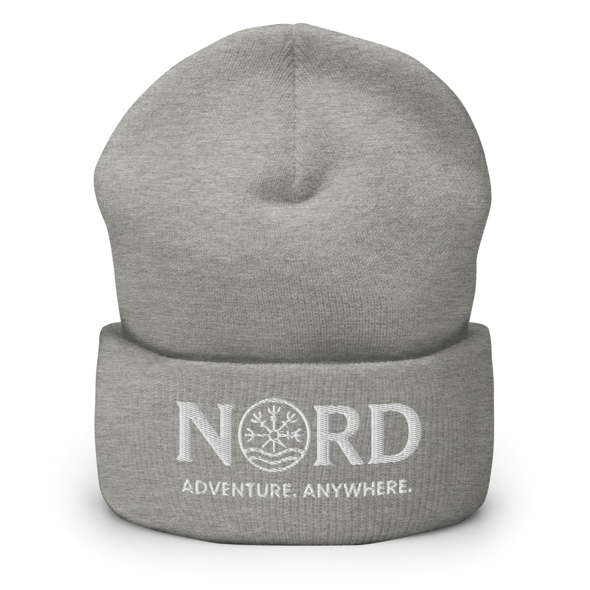 Nord Skadi beanie heather grey – outdoor adventure beanie with embroidered Nord branding